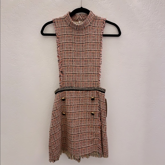 Zara Other - Zara pink tweed play suit